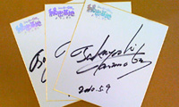谷本貴義さんの直筆サイン色紙